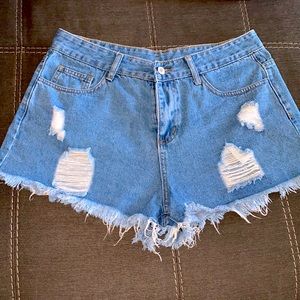 Light blue Jean Shorts